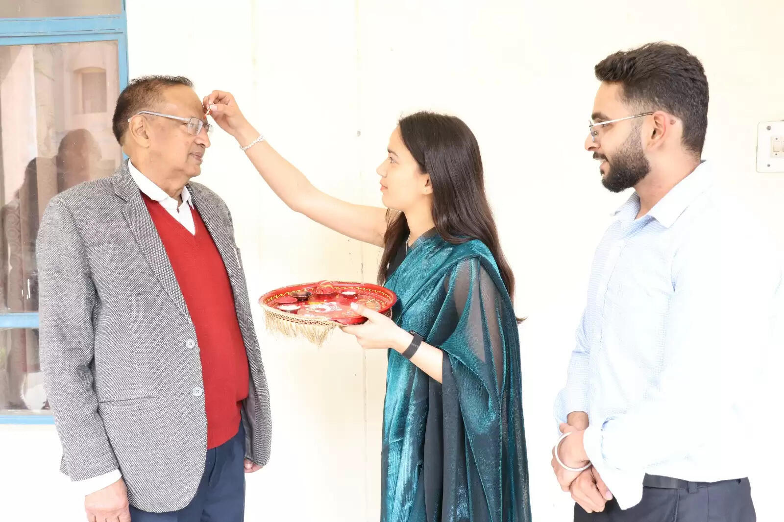 Students danced at Rajendra Institute of Technology and Sciences, Sirsa