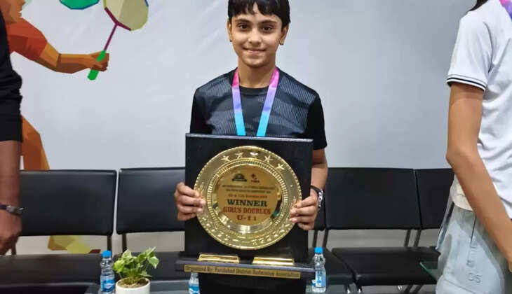   Ditya Arora won gold and bronze in Haryana Open State Badminton