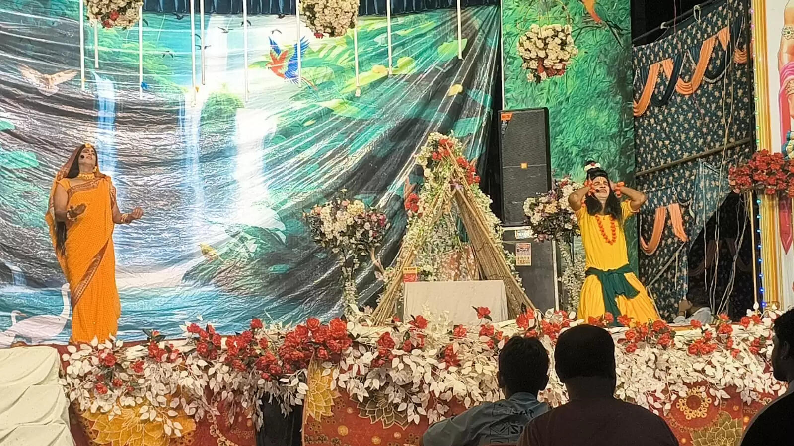 The powerful cast of characters draws in the audience of Shri Siyaram Club