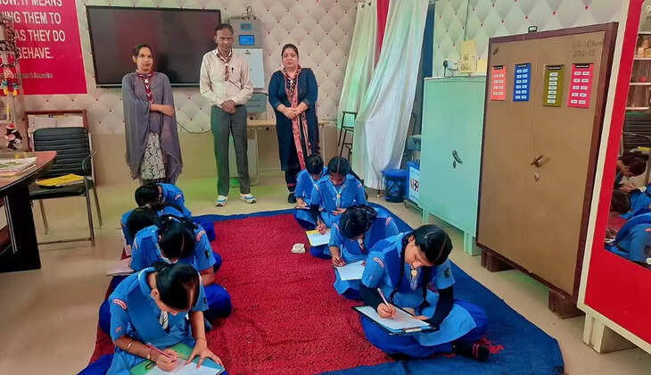  13 girl students of Government Senior Secondary School Mangala appeared for the President's Award examination