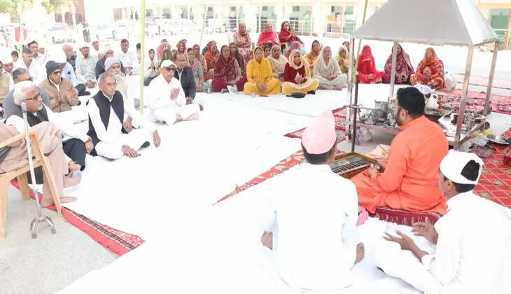 Religious program organized at Bishnoi Temple, Sirsa on Chilat Navami