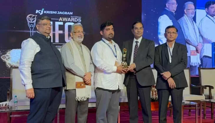 Ajay Kumar of village Jodkian received the Millennium Farmer of India Award, Ajay Kumar, director of A.K.C. Foods, joined the progressive farmers of the country