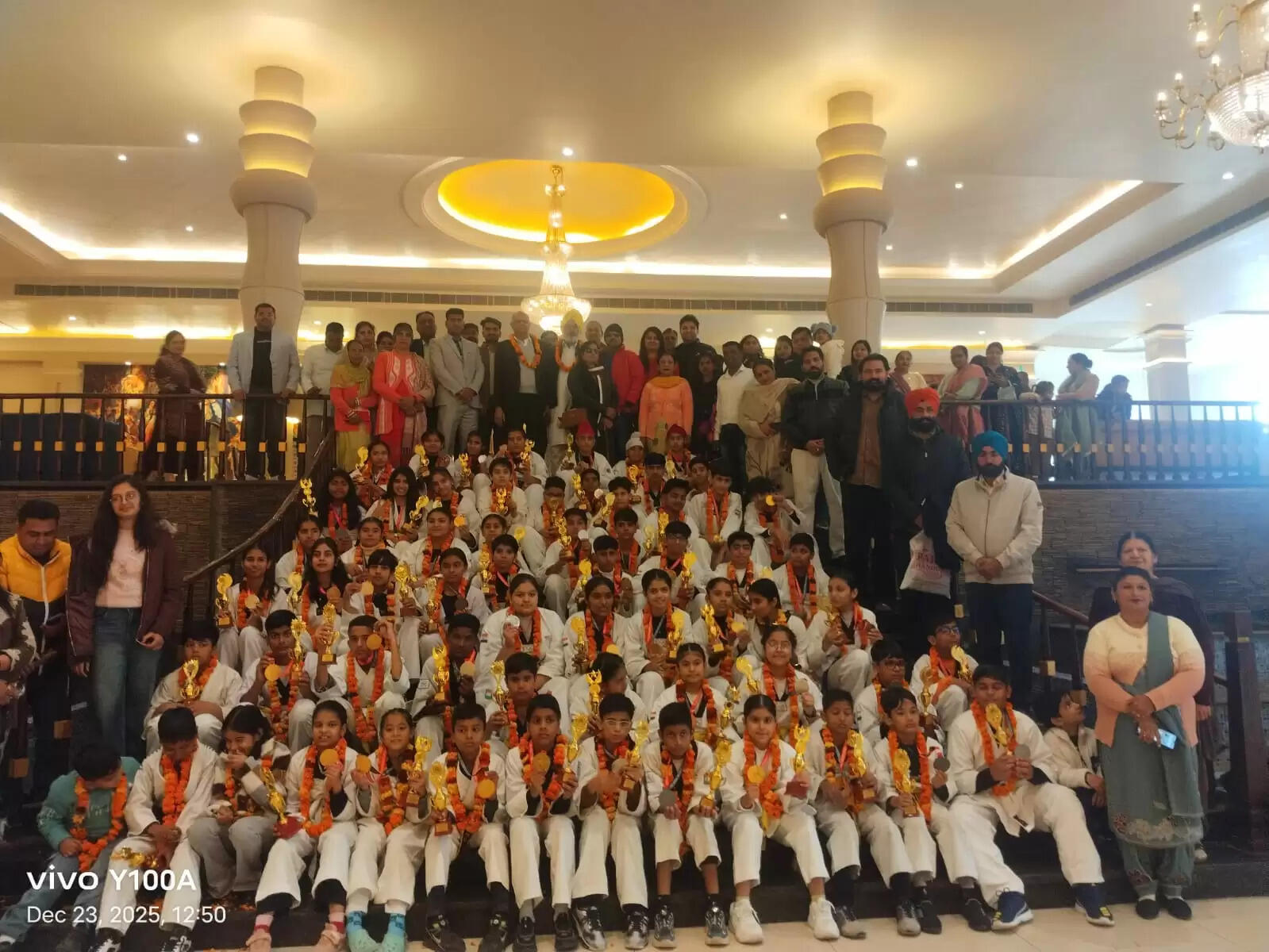 The little warriors of SIRSA were given a grand welcome with drums and trumpets, and won the Grand Champion Trophy
