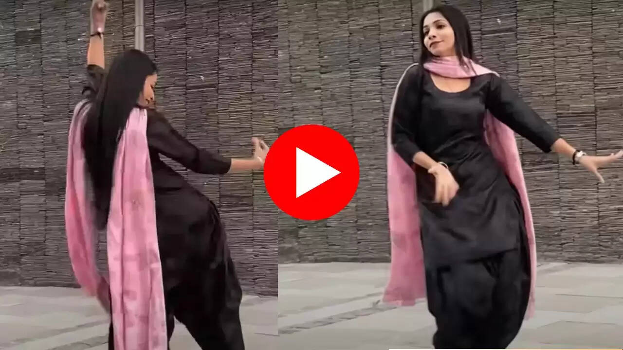Haryanvi Dance: काले सूट में हरियाणवी गाने पर इस लड़की ने खूब मारे लटके झटके, 68 लाख लोगों ने देखा विडियो