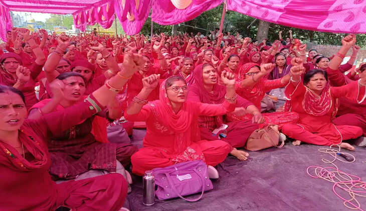 लंबित मांगों को लेकर आशा वर्कर्स ने मीटिंग में बनाई रणनीति