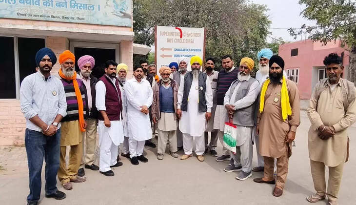 Farmers met SE regarding irrigation problem in Sirsa, gave ultimatum till 17th March, otherwise there will be agitation