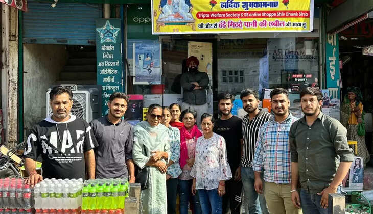 Tripta Welfare Society served cold drink on the 627th birth anniversary of Sant Kabir Das in Sirsa