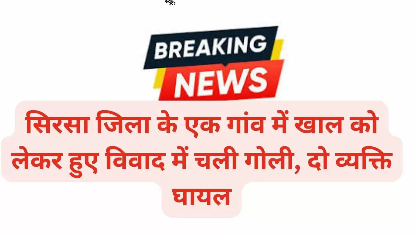 सिरसा जिला के एक गांव में खाल की पंचायती के दौरान चली गोली, दो व्यक्ति घायल