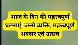 13 नवंबर की महत्त्वपूर्ण घटनाएं, जन्मे व्यक्ति, महत्त्वपूर्ण अवसर एवं उत्सव